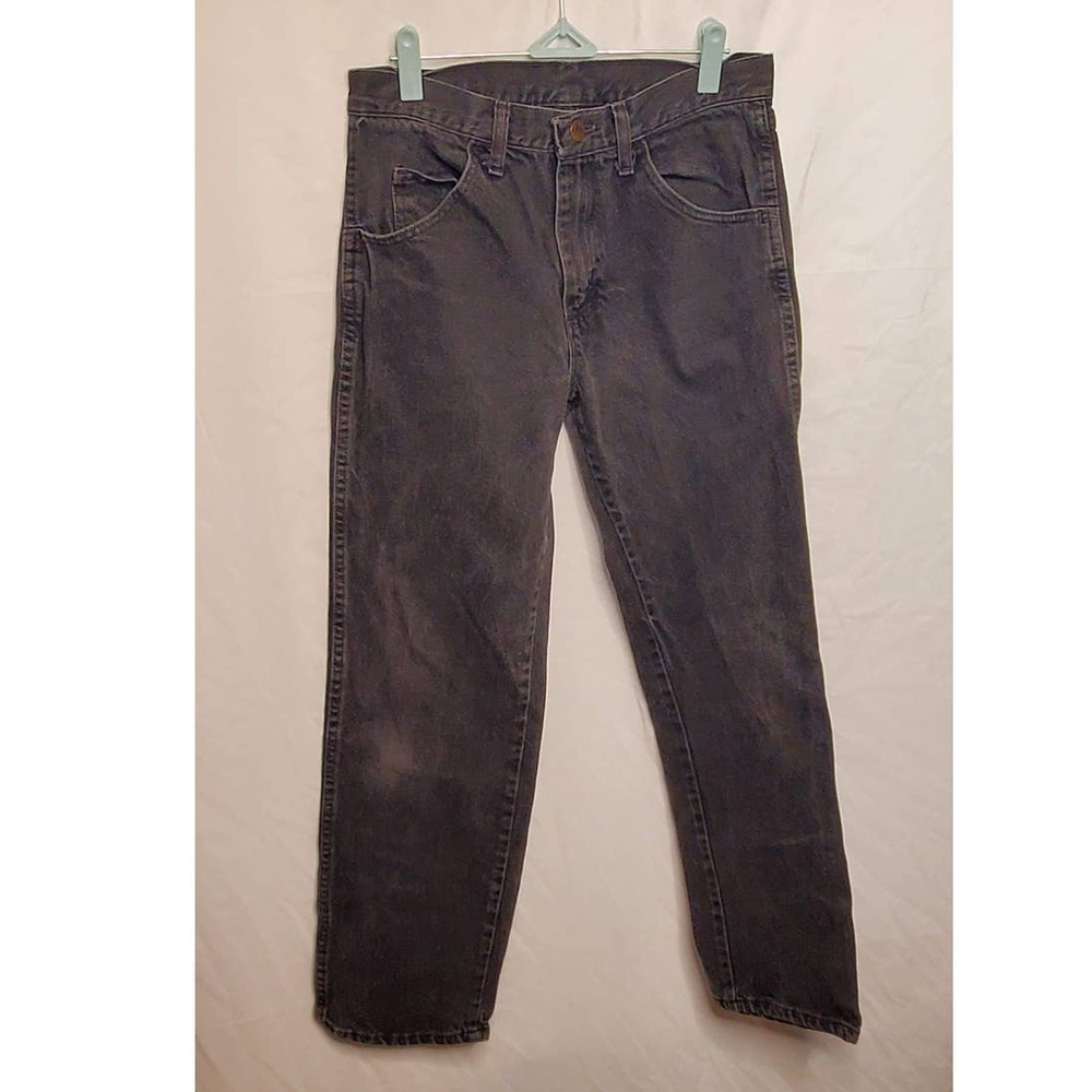 ❤️‍ 90s Vintage Rustler Faded Black High Rise Straight Leg Jeans 30x30